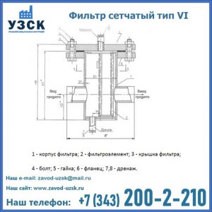 Фильтр сетчатый ФС по Т-ММ-11-2003 в Петропавловске-Камчатском